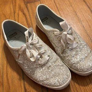 Kate Spade Glitter Keds - 8.5